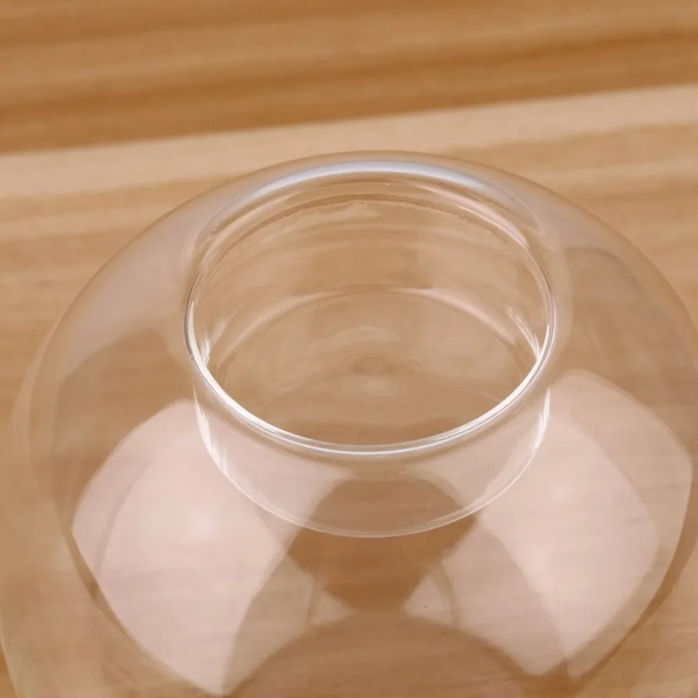 8 см/10 см/12 см прозрачный круглый полый жаростойкий стеклянный подсвечник свадебный прекрасный подсвечник столовая украшение дома