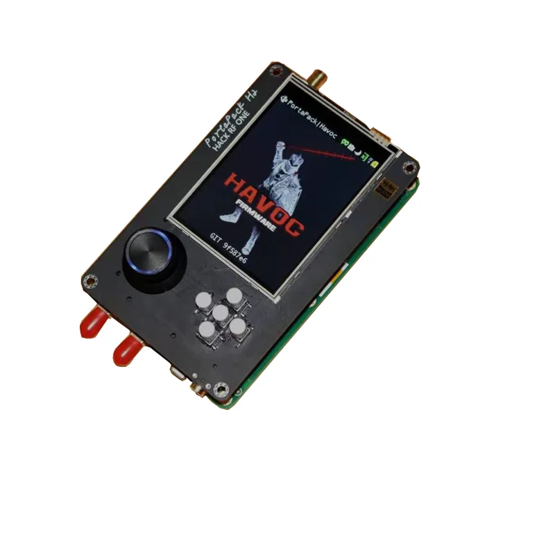 Latest Version PORTAPACK + HACKRF ONE SDR Radio + Havoc Firmware 0.5ppm TCXO 3.2 inch Touch LCD 1500mAh Battery