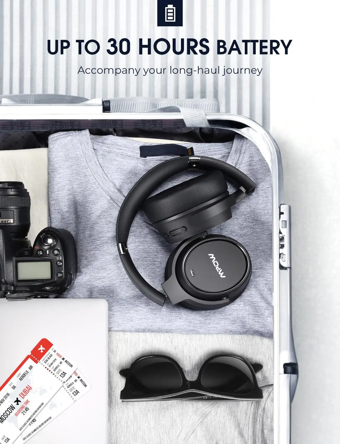 Mpow H19 Bluetooth 5.0 Wireless Over-Ear Headphone