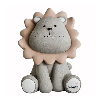 

Creative Lion Piggy Bank Cartoon Ins Cute Money Bank Children's Clothing Store Cashier Decoration Personality Trinkets