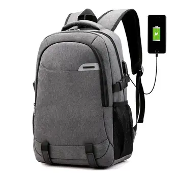

Men Travel Backpack with USB Charging Port Rucksack Laptop Daypack Business Teenager College School Bookbag Hot New