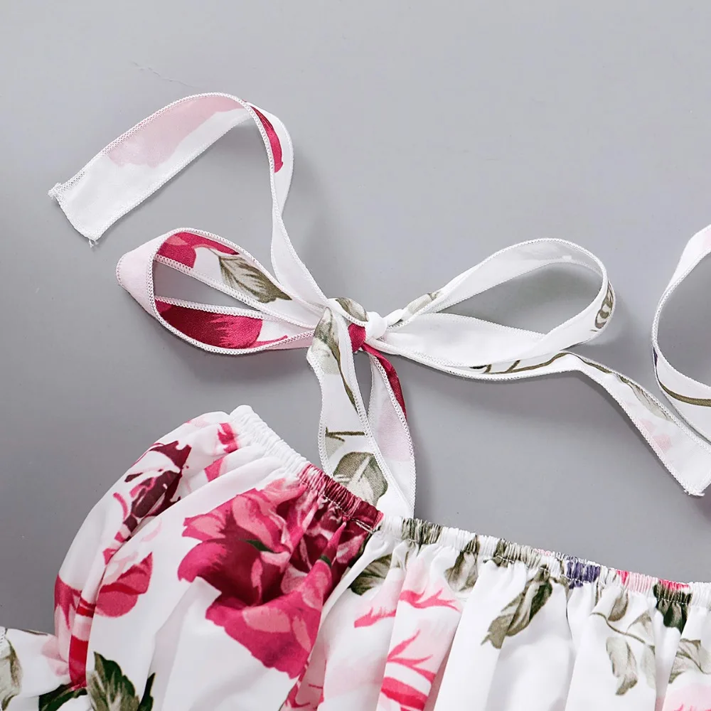 summer flower baby girl clothes set (2)