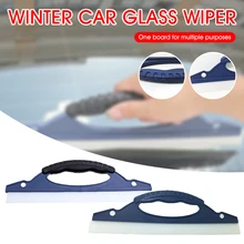 

Flexible Soft Silicone Wiper Car Window Cleaning Glass Scraper Silicone Handy Squeegee Car Blade Clean Scraping Film Scraper