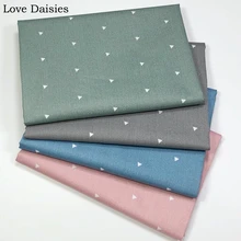 Хлопок, саржа, рисунок в елочку, зеленый, серый, синий, розовый, геометрический, три угла, ткань для ручной работы, для детей, простыня, одежда, ручная работа, ремесло, Декор