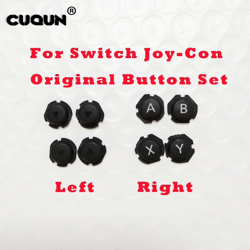 Original Button Set For NS Switch Left Right Joy-Con Joycon NS Gamepad Controller Buttons Included ABXY and Left 4PCS