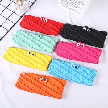 

Creative Stationery Simple Cute Monster Zipper Bag Animal Coin Purse Pencil Case Pencil Pouch Pencil Bag Korean Bag