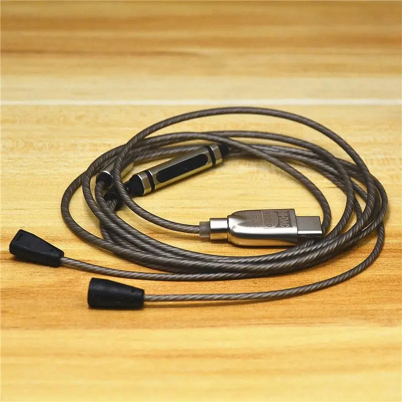 USB C to mmcx Upgrade Headphone Cable ALC5686 DAC Mic Converter DIY Replacement Cord for Sony Shure Sennheiser IE80 80s se215