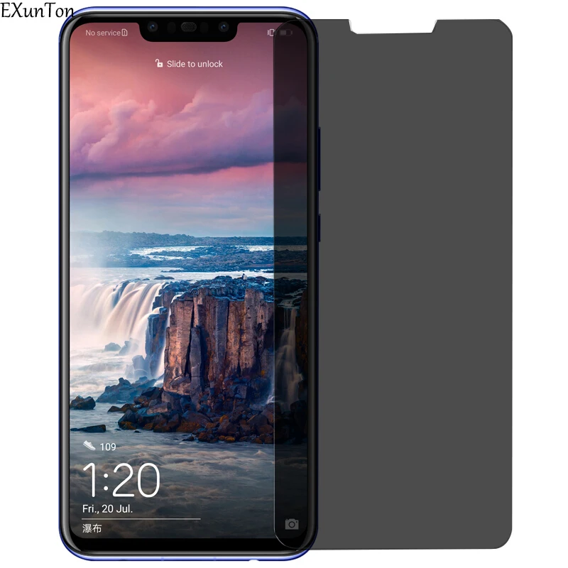 EXUNTON с уровнем твердости 9H закаленное стекло Анти шпион для Huawei Nova 3 3i 3E Nova3 Nova3i Nova3E