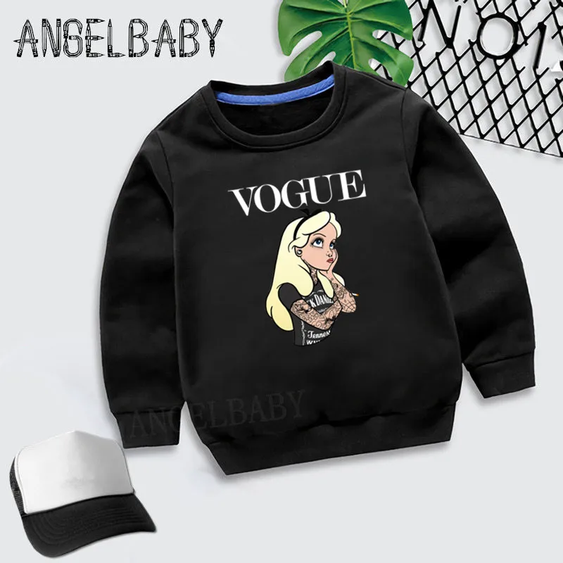 Толстовка принцессы Vogue с рисунком Белоснежки жасмин Алиса для девочек детские