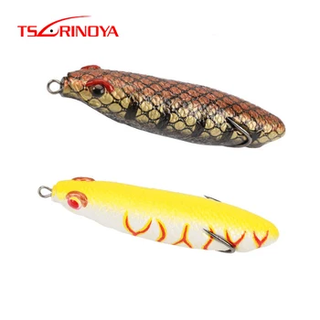 

TSURINOYA Long Casting Pencil Frog Lure DL163 Z-pose Topwater Soft Lure Insect Snakehead Floating Bait Fishing Tackle 90mm 16.5g