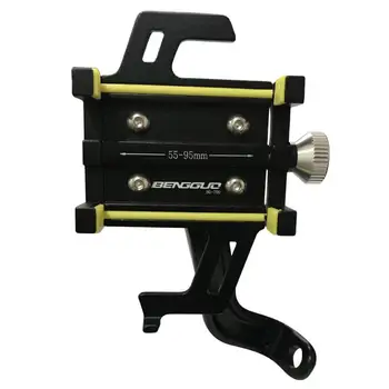 

Motorcycle Mobile navigation bracket Rearview Mirror Cell Phone Holder Stand Support Shockproof Anti-slip Bicycle Bike Holder