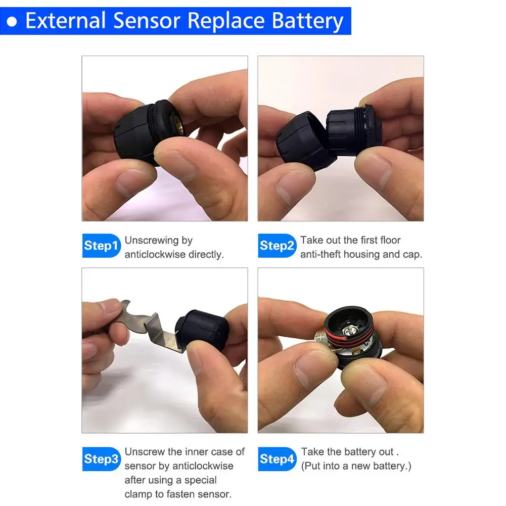 TPMS Автомобильная беспроводная система контроля давления в шинах+ 6 шины для колес внешний датчик lcd Расширенный сигнал Универсальные автомобили грузовики