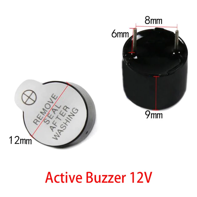 3V 5V 12V Active Buzzer Magnetic Long Continous Beep Tone 12*9.5mm New And Original For Arduino Mini Plug Speaker 4