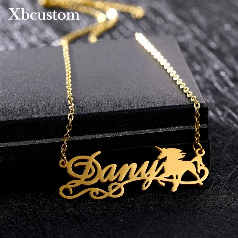 Custom Name Necklace Stainless Steel 