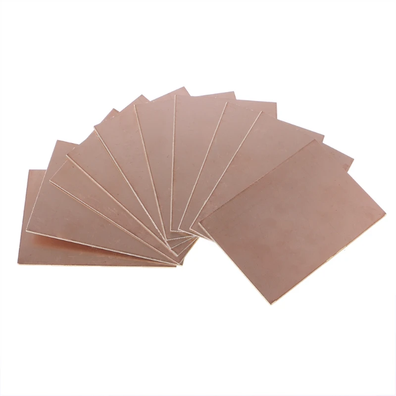 10 шт. 7x10 см FR-4 односторонняя DIY пайка прототип печатная плата