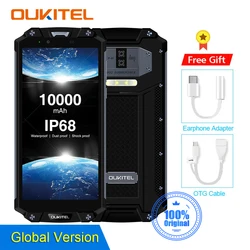 OUKITEL WP2 смартфон с 6-дюймовым дисплеем, восьмиядерным процессором MT6750T, ОЗУ 4 Гб, ПЗУ 64 ГБ, 10000 мАч, 18:9