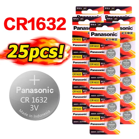 3V Panasonic original Lithium Button Battery Coin Cell CR1632 DL1632 ECR1632 battery for watch computer remote control