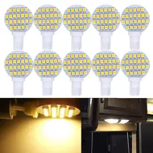10 шт. T10 921 194 24-3528 SMD светодиодный светильник супер яркий теплый белый DC 12V