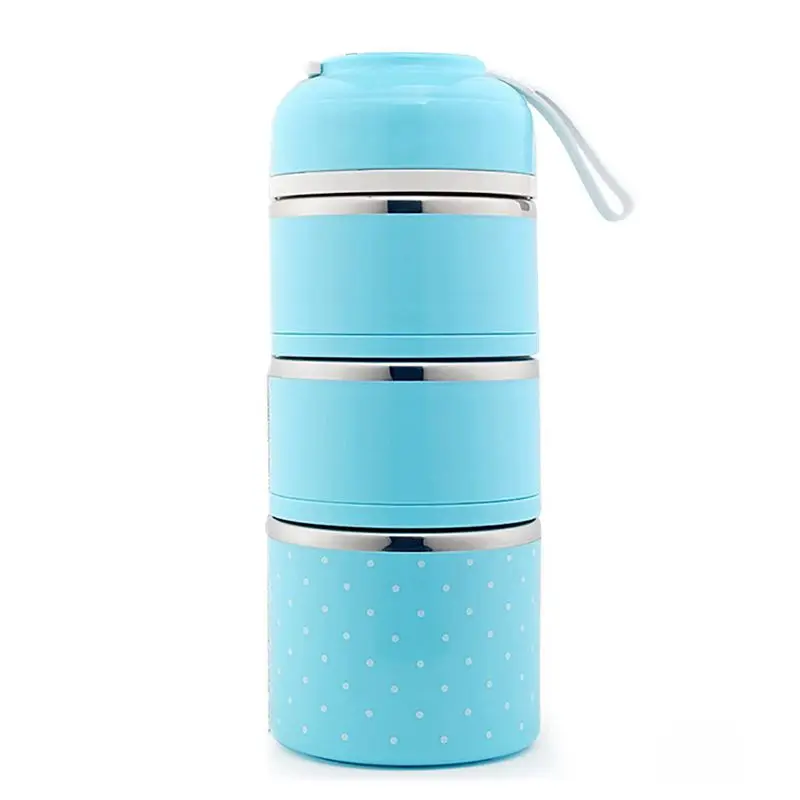 

Lunch Box Stainless Steel Leakproof Food Storage Containers with Insulated Lunch Box for Adult and Office Three floors