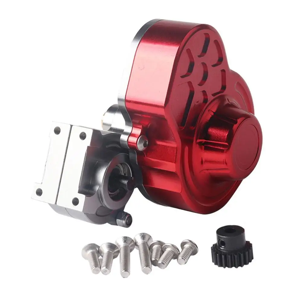 

None 1/10 RC Car Axial SCX10 Transmission Box Full Metal Transmission Gearbox Center Crawler Gear Box Bearing Parts