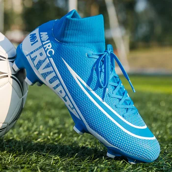 Zapatillas de fútbol Unisex para hombre, botines de fútbol, botines largos, botines de fútbol, exteriores, césped, Fútbol