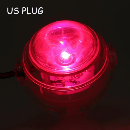 Светодиодный прожектор для аквариума, подводная лампа для аквариума, водостойкая погружная декоративная фоновая красочная световая вилка EU/US - Цвет: Red