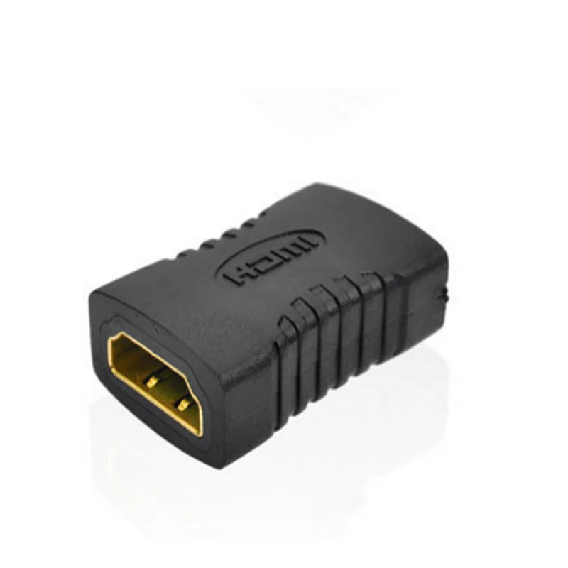 3/5Pcs High Quality Black HDMI Female to Female Extender HDMI2.0 Cable Cord Extension Adapter 1080P For Computer Projector HDTV