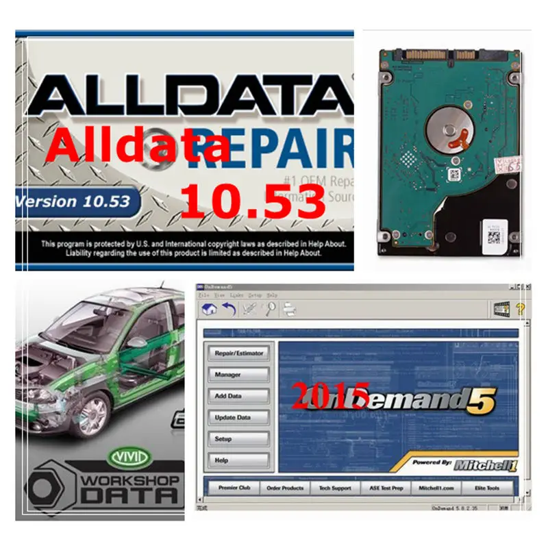 US $90.25 Alldata 1053v Auto Repair Software Mitchell Od5 Mitchell OnDemand Elsa ETKA Vivid Workshop All Data Software 1TB HDD 2021