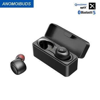 

Anomoibuds IP010-E Bluetooth TWS Earphone APTX Wireless Earbuds with QualcommChip, CVC 8.0, Mini size