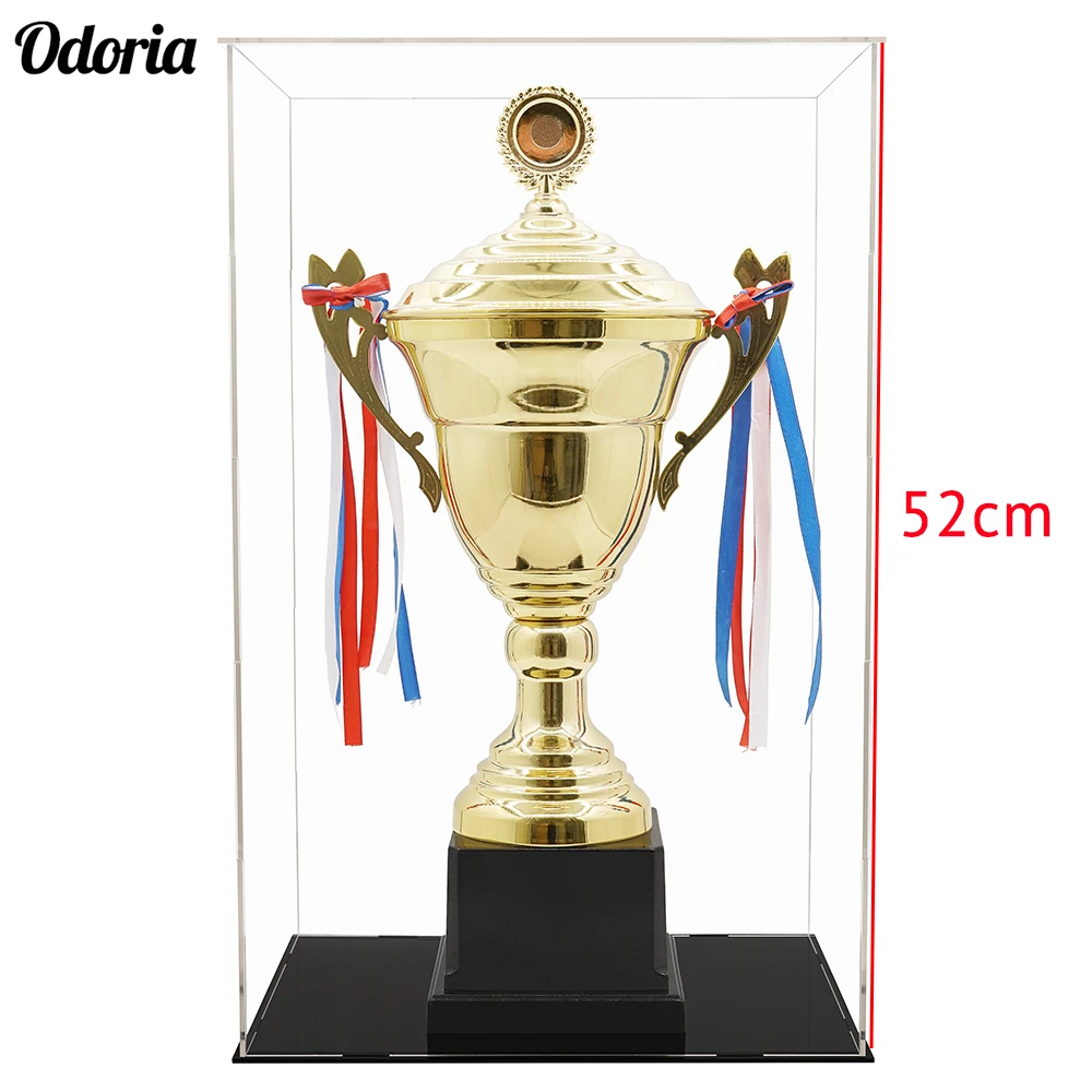 

Odoria 32x24x52cm Large Acrylic Display Case Clear Perspex Box Dustproof Cabinet 1/4 45cm Action Figure Model Doll Collectibles