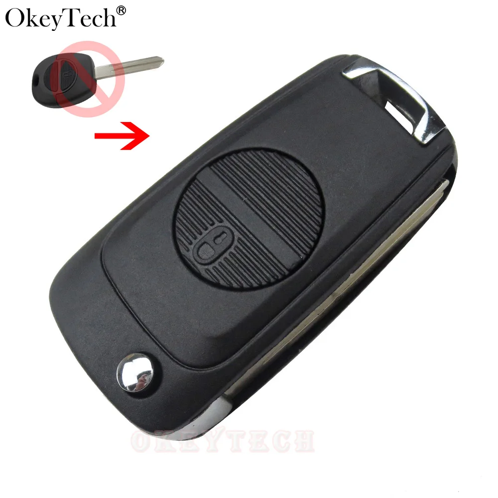 

Okeytech Best Price 2 Buttons Flip Modified Remote Car Key Shell Uncut Blade Key For Nissan Micra Almera Primera X-Trail no logo