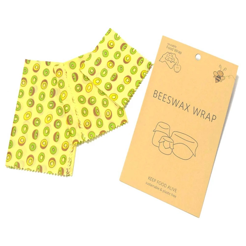 Beeswax Fresh Cloth Organic Cotton Beeswax Fresh Cloth Reusable Food Preservation Cloth Beeswax Wrap Bolsa Estanca Reutilizable