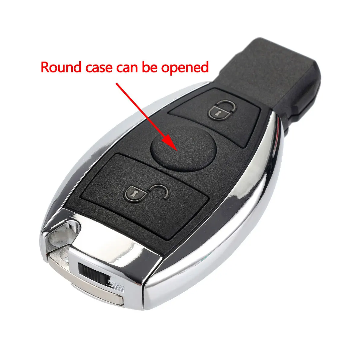 2 кнопки бесключевого входа дистанционного ключа автомобиля 433,92 МГц Авто сигнализация для Mercedes BENZ 2000+ с Ник и BGA запасной чехол для ключа случае D25