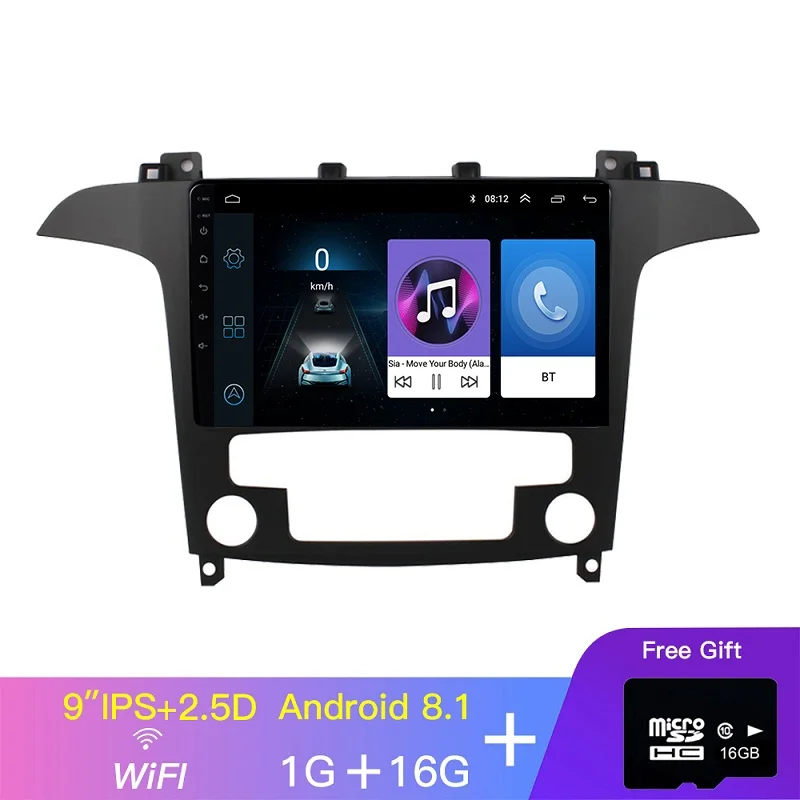 Model1-1G 16G WIFI EKIY " ips Android автомобильный мультимедийный радио для Ford S-Max Ford s max 2007-2008 gps навигация Navi 4G авто стерео видео плеер - Цвет: Model1-1G 16G WIFI