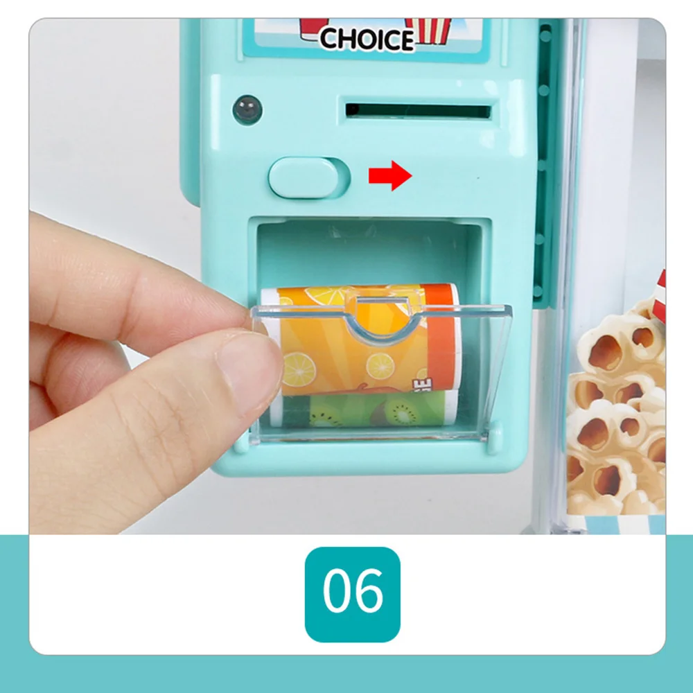 Детский игровой автомат-головоломка, машина для попкорна и напитков, игрушечный Поппер, игрушечный набор со звуком и светильник