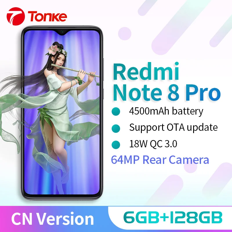 Xiaomi Redmi Note 8 Pro 6GB 128GB MTK Heilo G90T Mobile Phone Quad Cameras smartphone 64MP NFC 18W Quick charger CN Version Xiaomi Redmi Note 8 Pro 6GB 128GB MTK Heilo G90T Mobile Phone Quad Cameras smartphone 64MP NFC 18W Quick charger CN Version