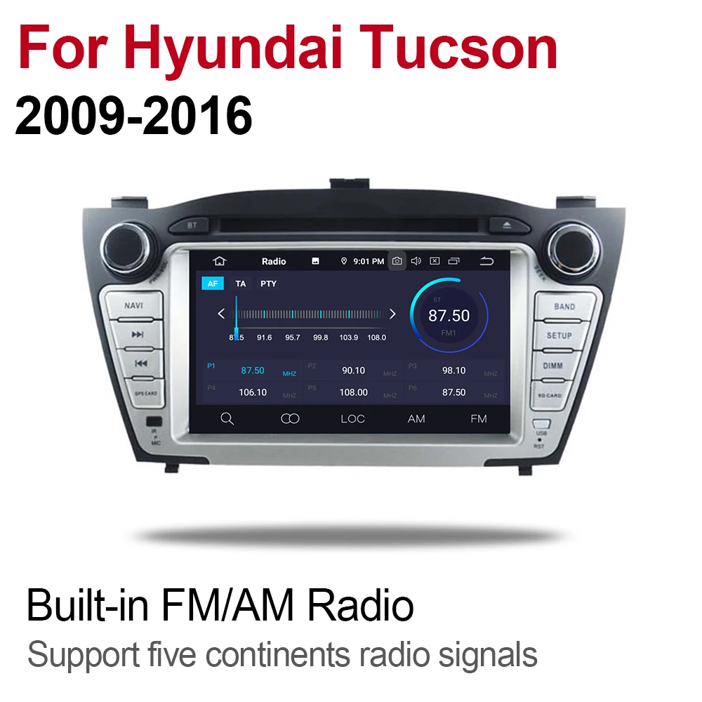 ZaiXi 2din Android 9,0 Восьмиядерный 4 Гб ram автомобильный DVD для hyundai Tucson 2009~ с GPS и RADIO BT навигационная карта система мультимедийного Проигрывателя