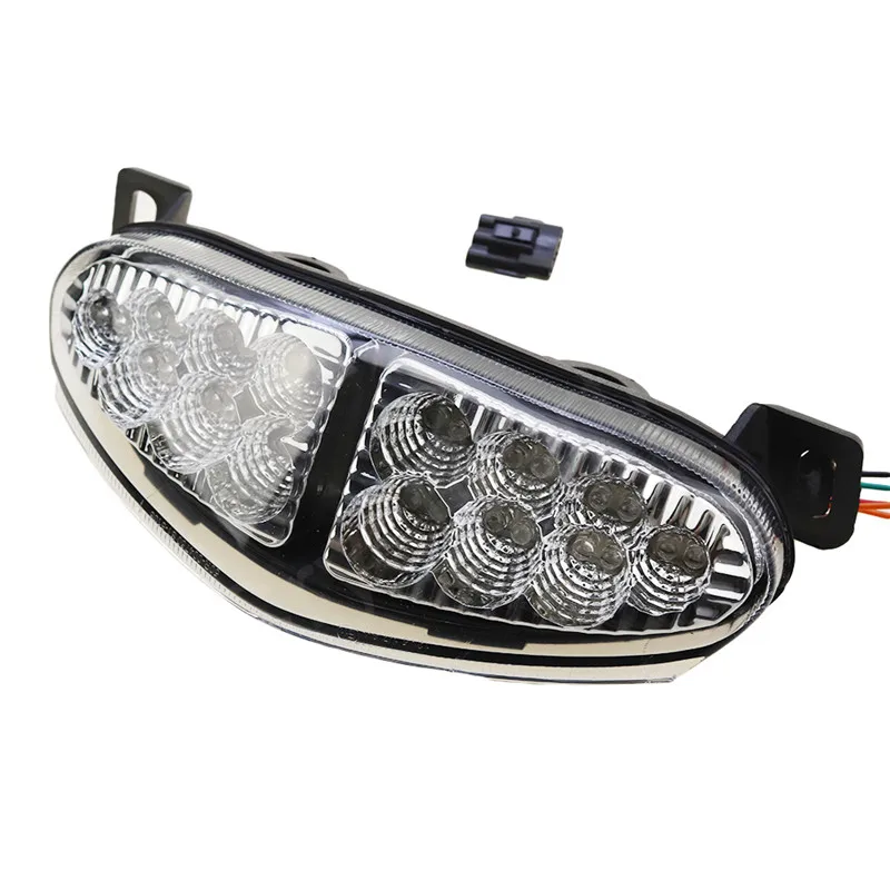 Для KAWASAKI ER-6N ER-6F ER6N ER6F 2009 2010 2011 черный прозрачный задний фонарь для мотоцикла задний светильник поворотники Встроенный светодиодный светильник