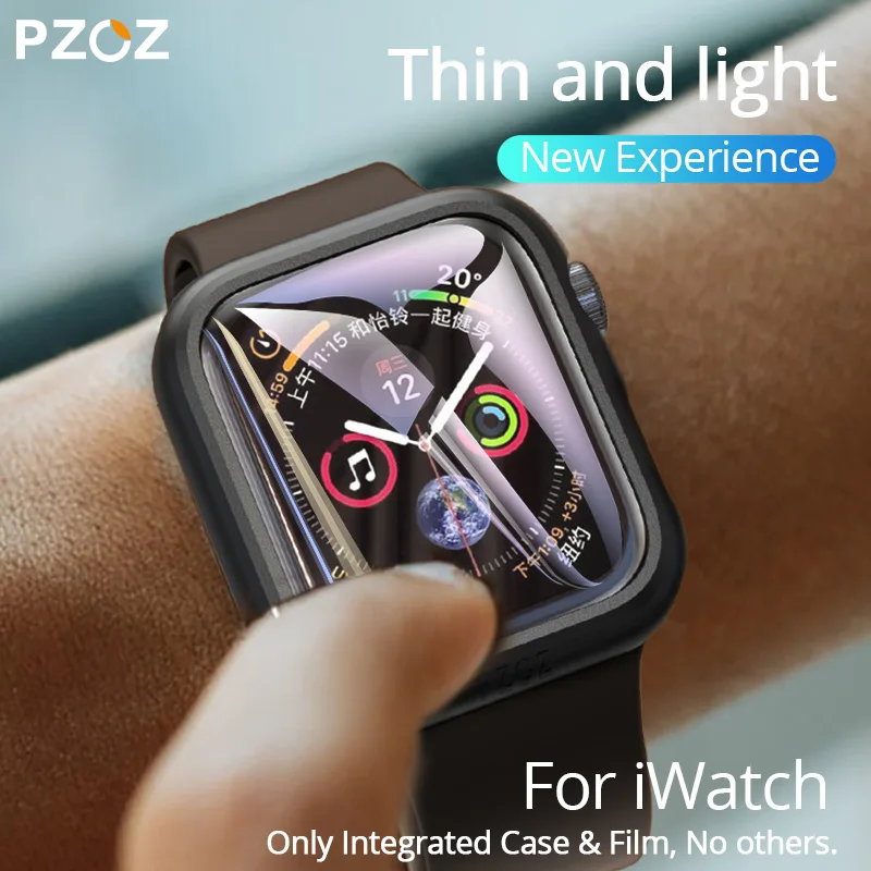 

screen protector For Apple Watch Series 5 4 1 2 3 iWatch4 wrist strap replacement silicone wriststrap smartwatch protection case