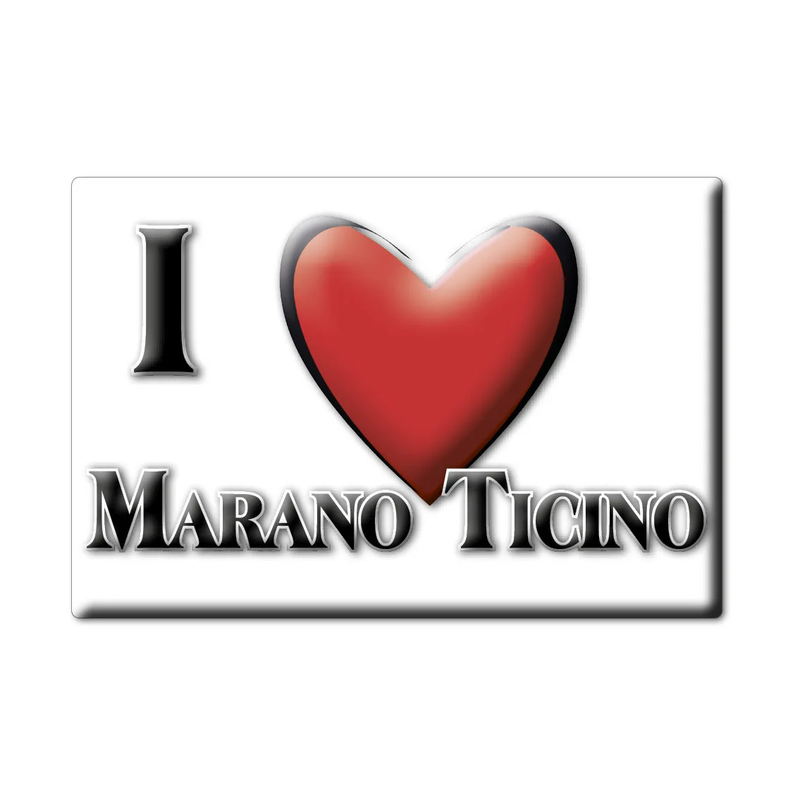 MARANO TICINO магнит lodeston Piedmont (NO) Италия на холодильник сувенир я люблю | Дом и сад
