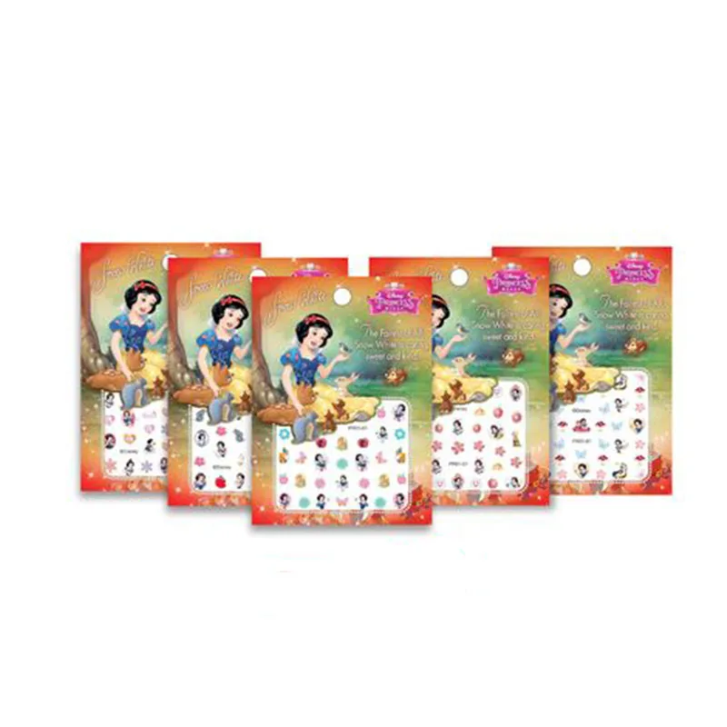 5pcs/lot girls Disney Frozen elsa and Anna Makeup Toys Nail Stickers Princess Sophia Mickey Minnie kids earrings sticker toys makeup toys