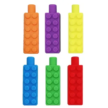 

Pencil Toppers 3 Pack Silicone Therapy Toys Chewy Sensory Toy for Autism Anxiety A2UB
