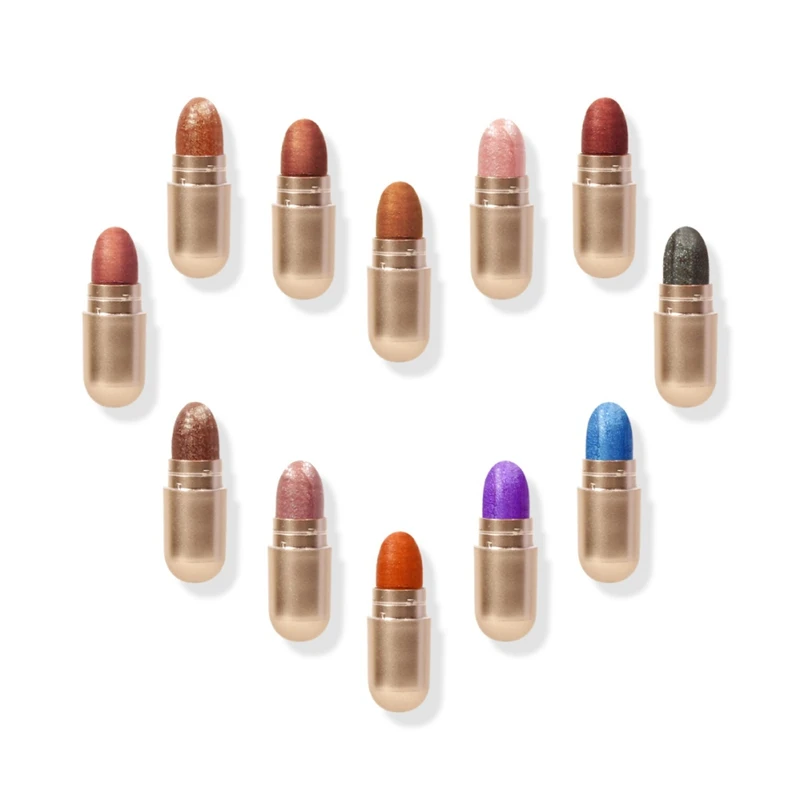 

Capsule Eyeshadow Powder Waterproof Makeup Eye Shadow Sparkling Eye Shadow 12 Colors