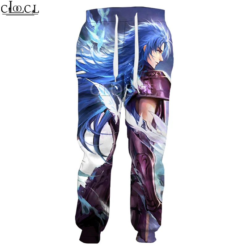 

HX Anime The Knights of The Zodiac Saint Seiya Trousers Men Women 3D Print Fashion Sweatpants Harajuku Streetwear Style Pants