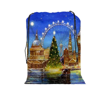 Подарочный шнурок Bage Merry Рождественский Рисунок сумка Рождественский подарок сумка женская многостильный туристический рюкзак wolesale - Цвет: 04