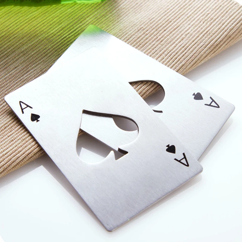 Открывалка для бутылок Spade A Card креативная форма игральной карты открывалка из