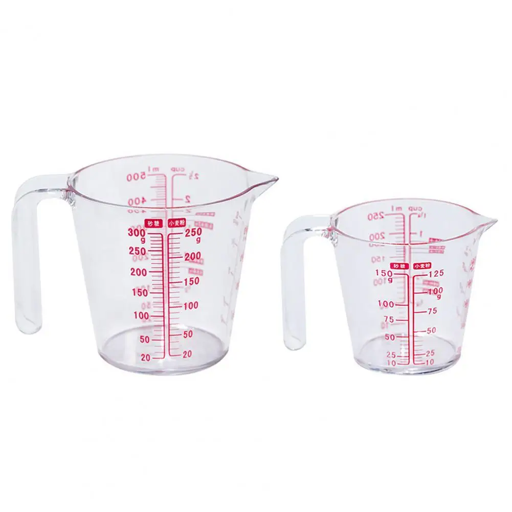 

Measuring Cup with Handle Triangular Mouth Eco-friendly Clear Scale Plastic Measuring Device Cup Home Kitchen Tools