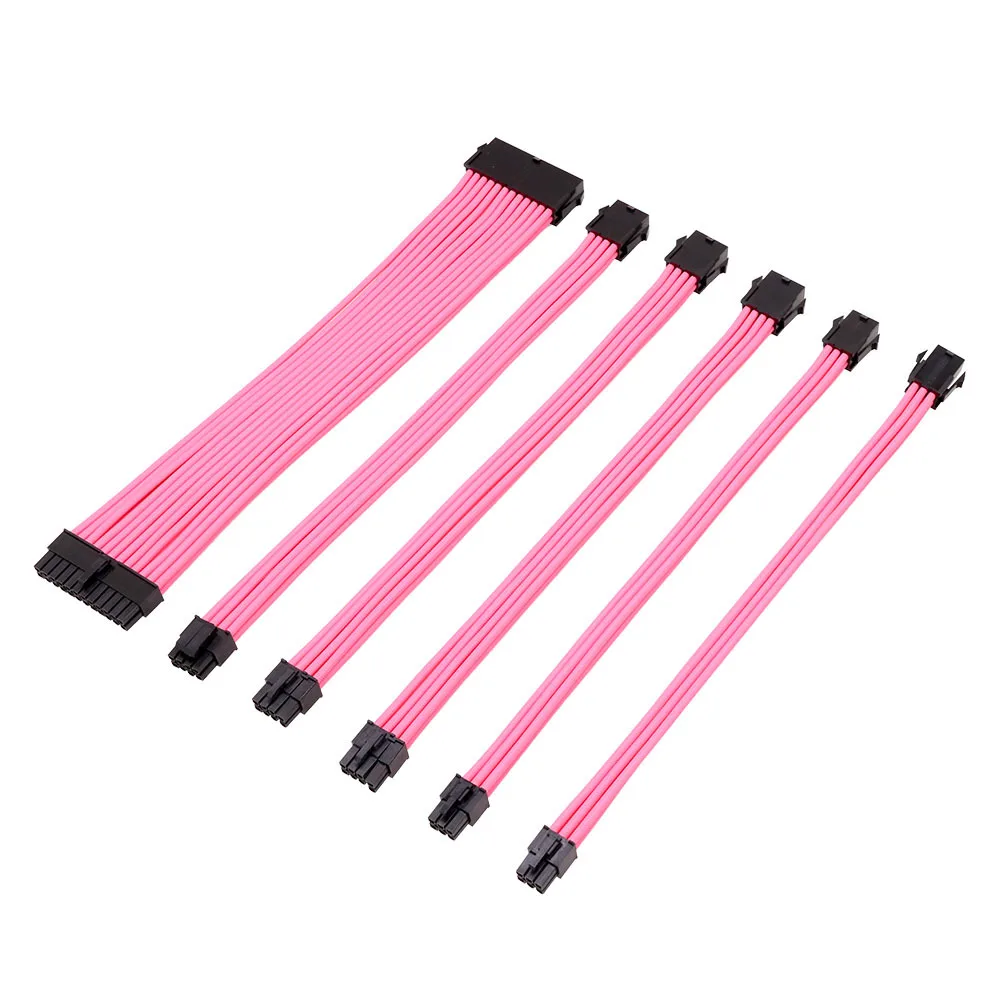 Удлинитель питания 18AWG PSU ATX 24pin материнская плата VGA PCI E 6 + 2pin EPS CPU 4 контактный шнур