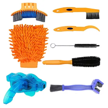 

Bicycle Chain Cleaning Tool Kit Mountain Bike Chain Cleaner Scrubber Brushes Wash Set Cycling Chain Repair Protector Accessories