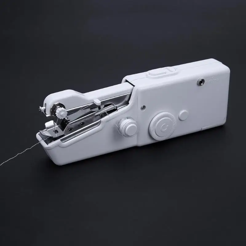 Ручная швейная машинка портативная Бытовая быстрая швейная игла Беспроводная Одежда Ткань электронная мини швейная машина
